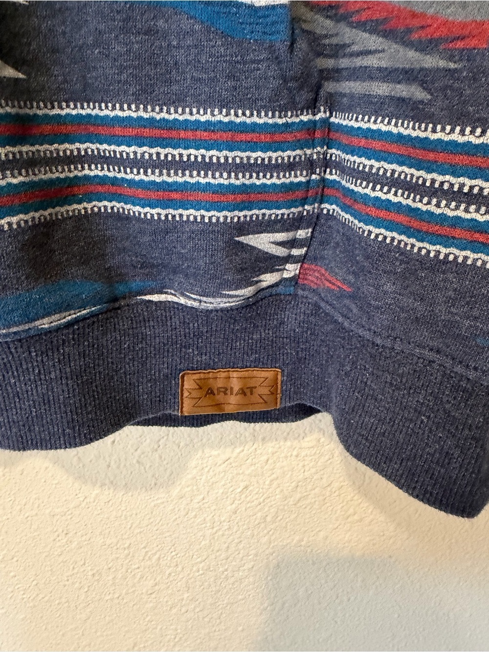 Ariat Chimayo Print Navy Aztec-Pattern Hoodie - Picture 3 of 12